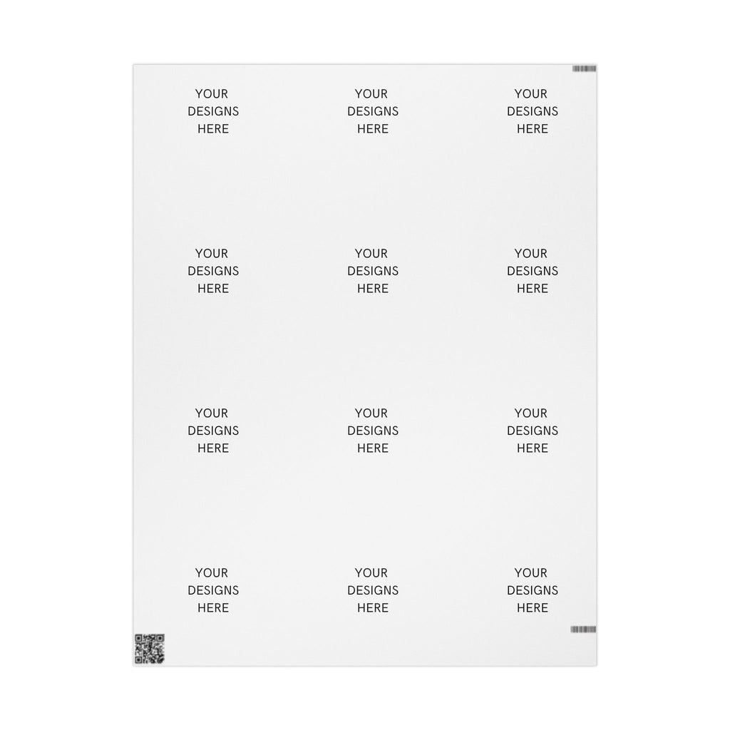 Minimalist White Wrapping Paper Roll — Subtle Dot Pattern Gift Wrap