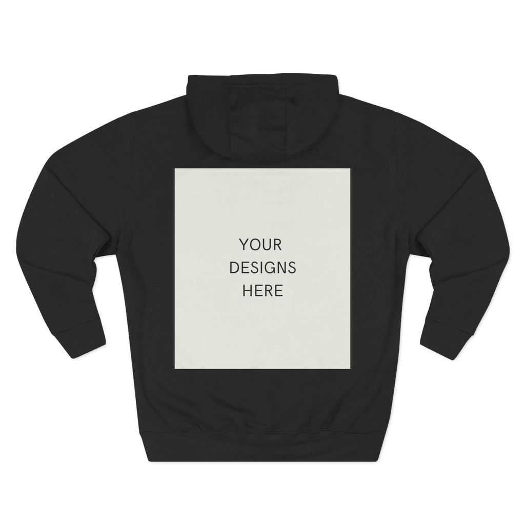 Three-Panel Fleece Hoodie