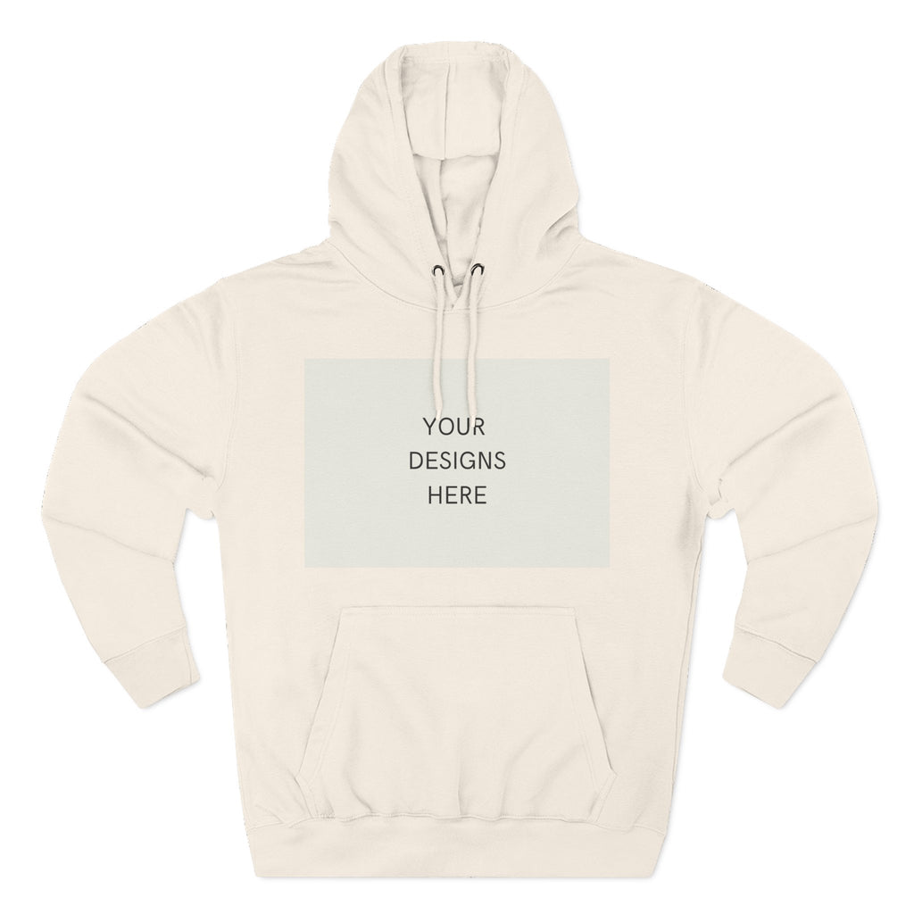 Three-Panel Fleece Hoodie