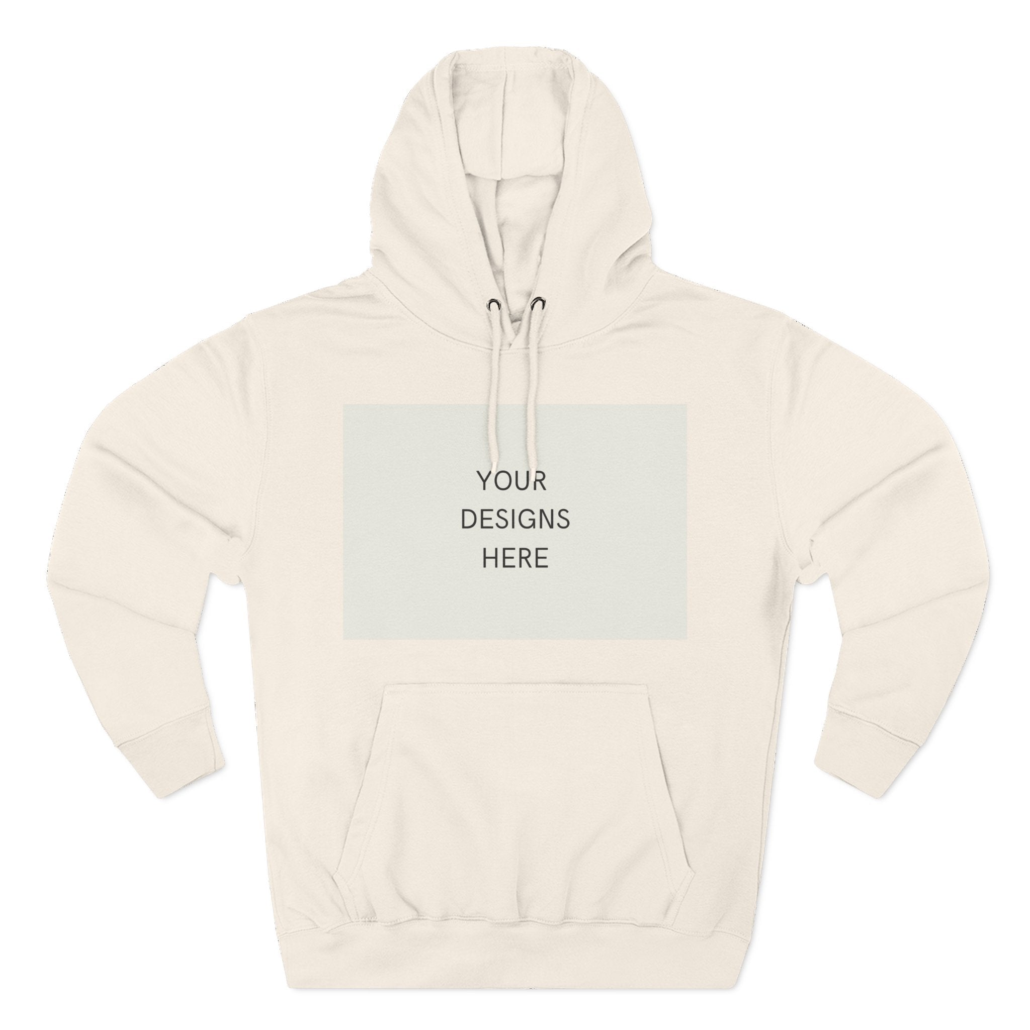 Three-Panel Fleece Hoodie