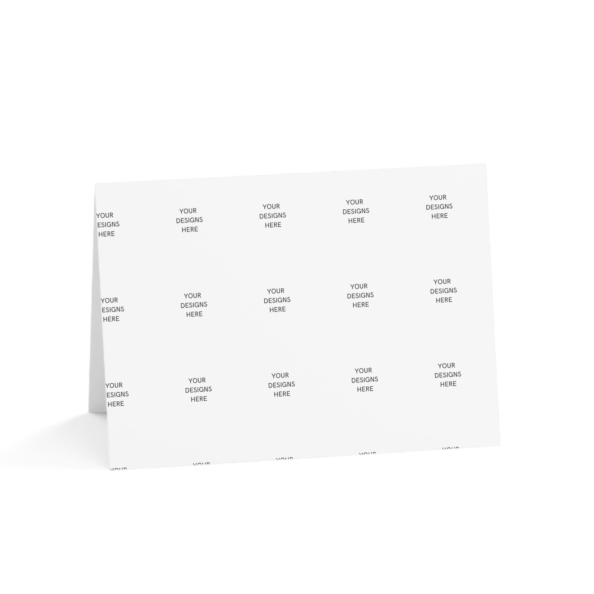 Custom Folded Greeting Cards — Blank Inside (Single or Bulk Packs 1 / 10 / 30 / 50)