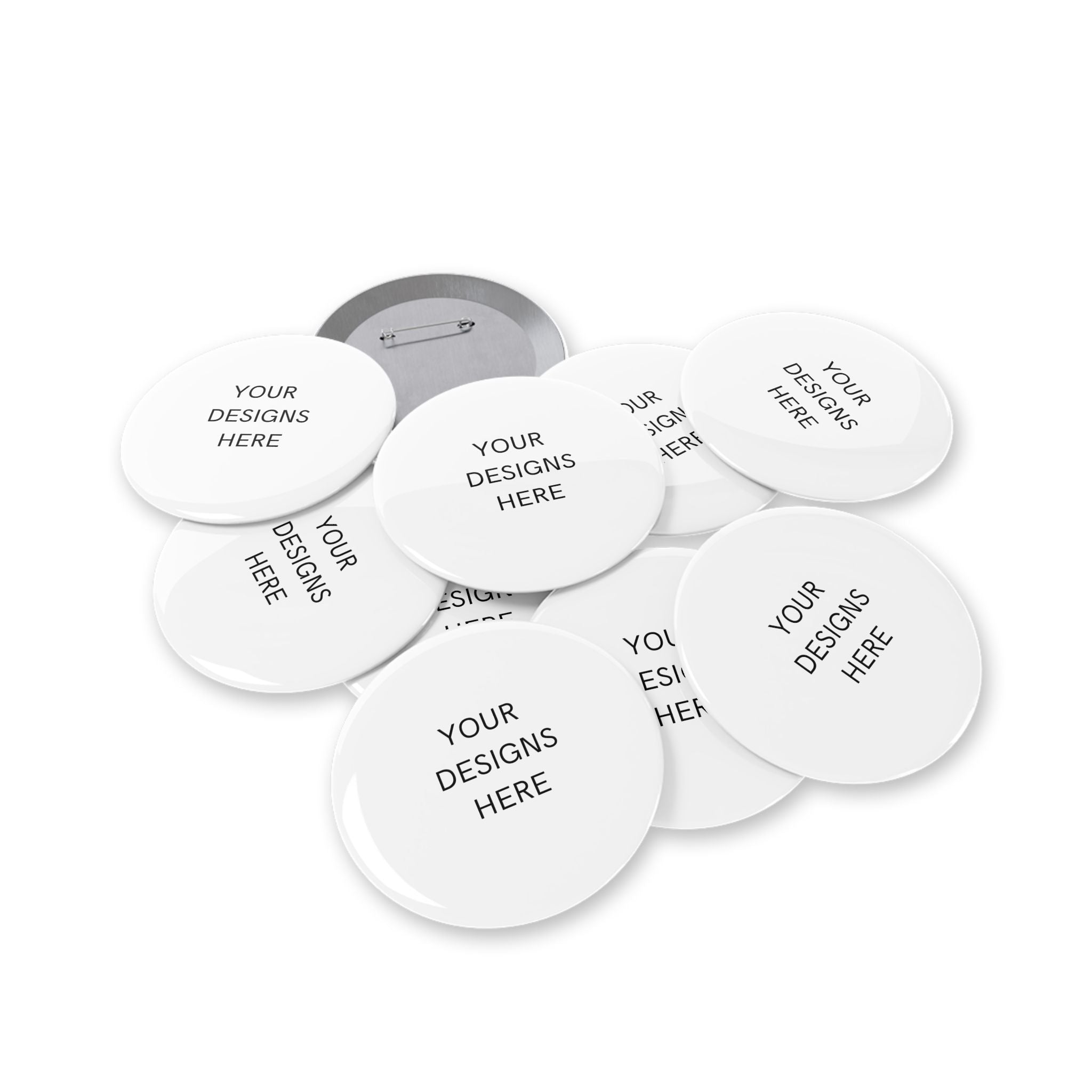 Custom Round Pin Button