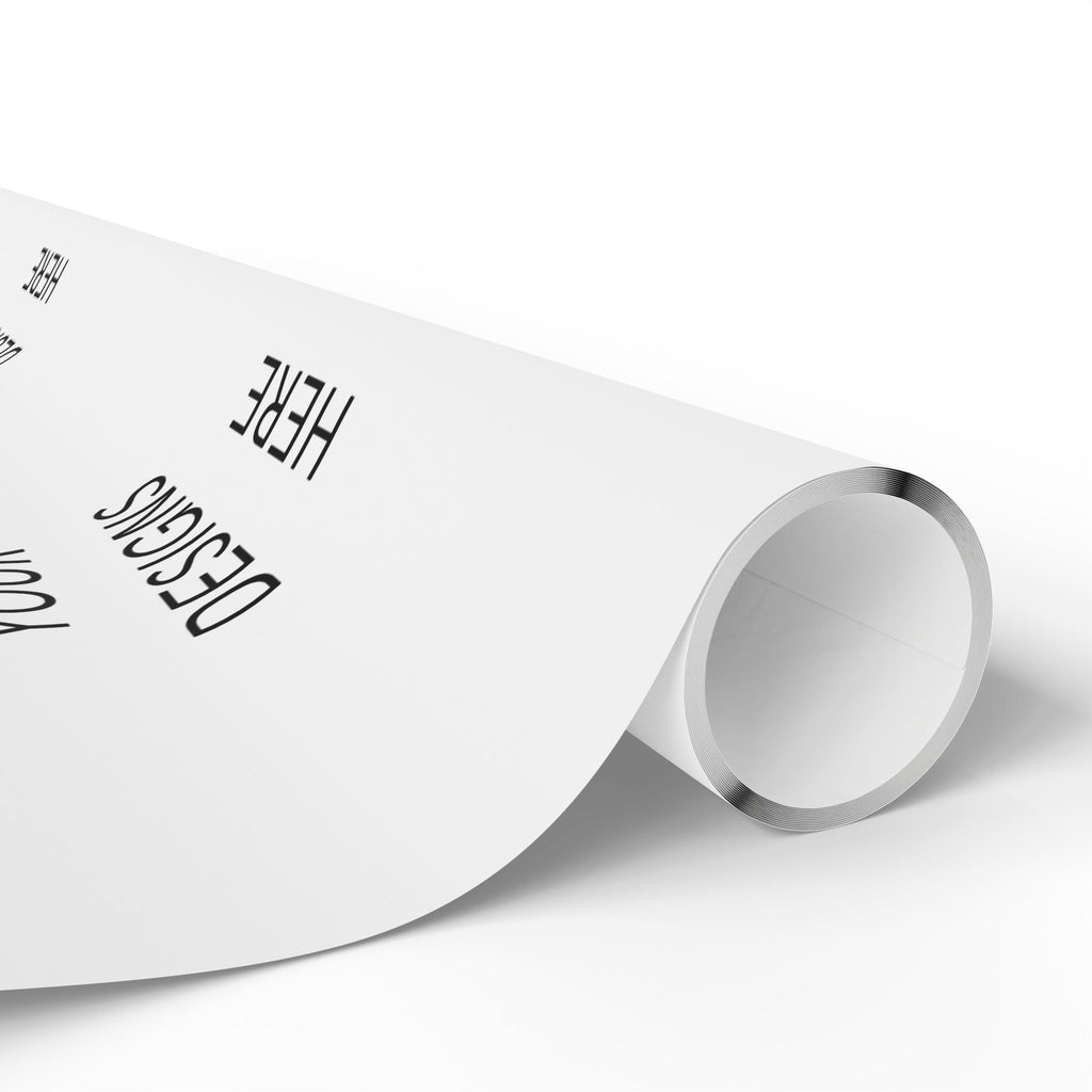 Minimalist White Wrapping Paper Roll — Subtle Dot Pattern Gift Wrap