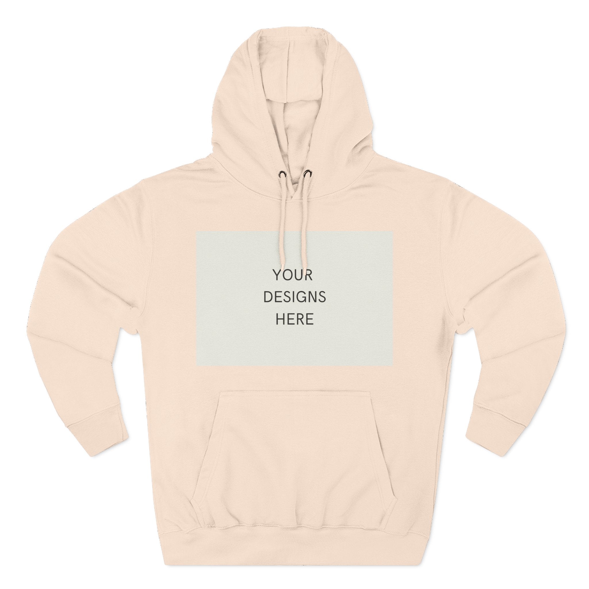 Three-Panel Fleece Hoodie