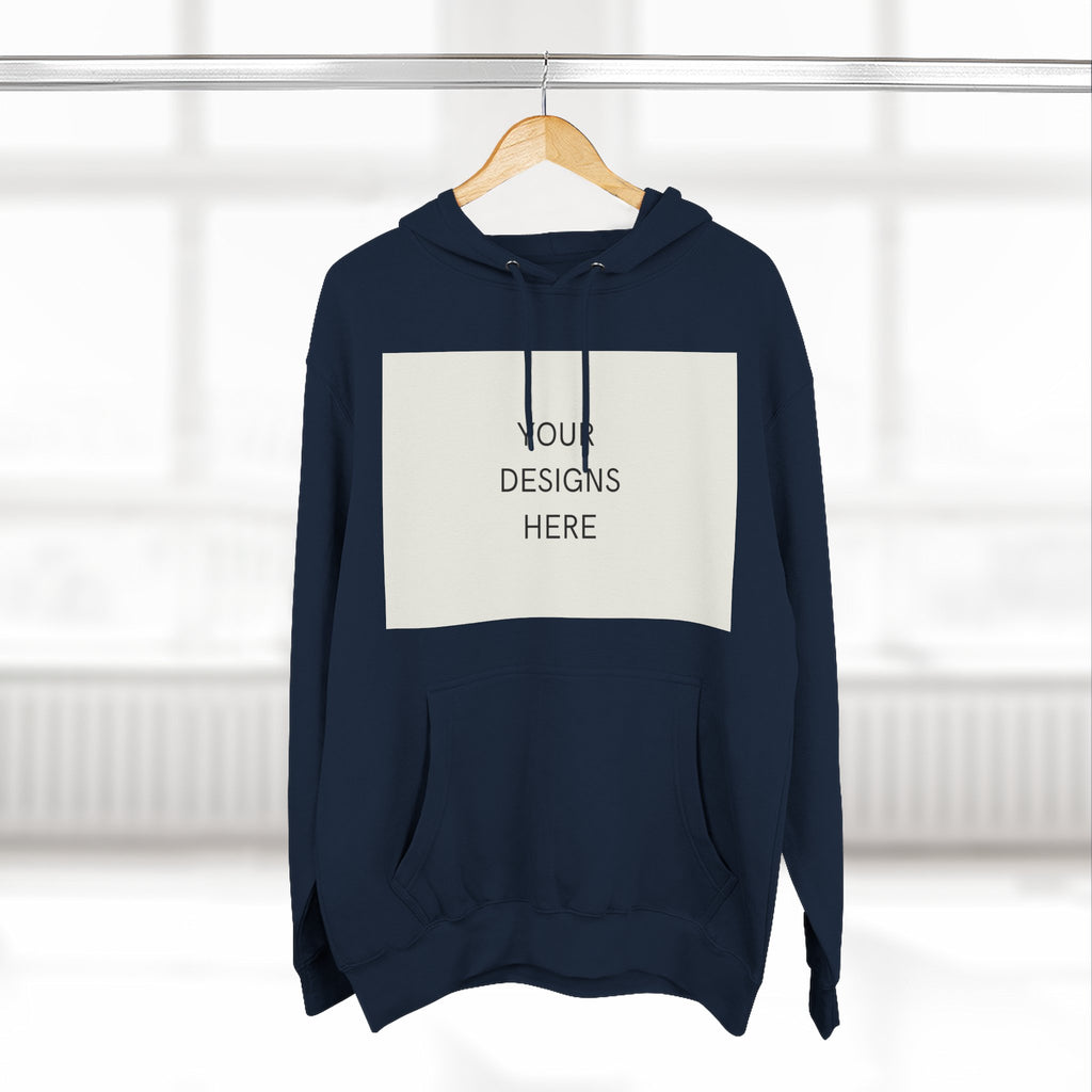 Three-Panel Fleece Hoodie