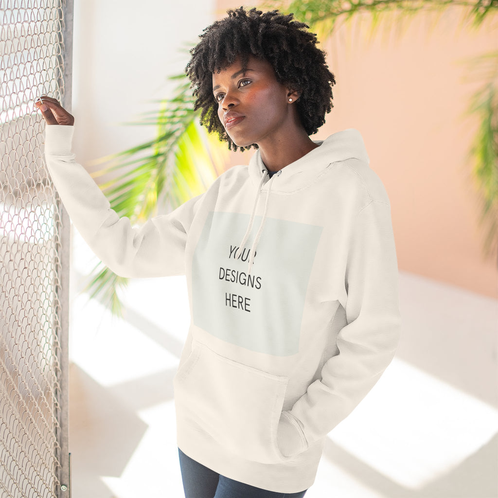 Three-Panel Fleece Hoodie