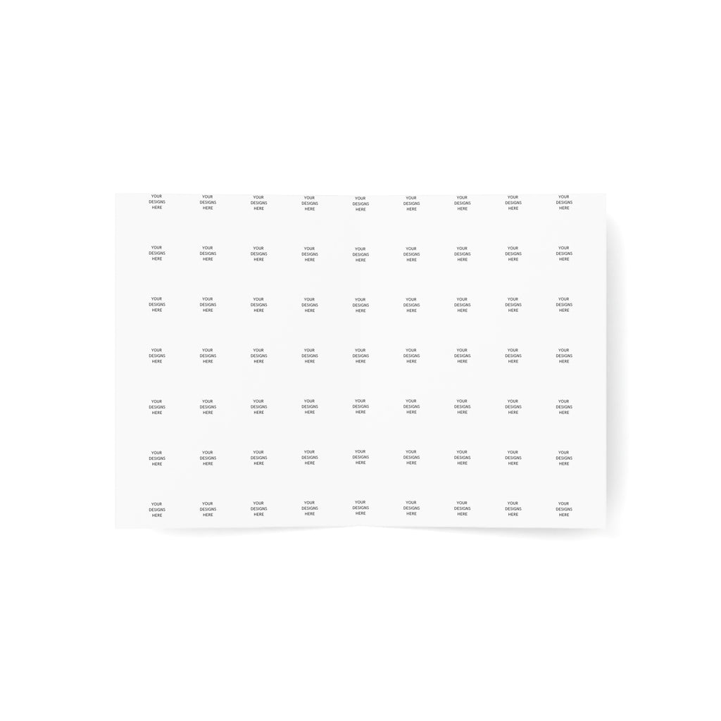 Custom Folded Greeting Cards — Blank Inside (Single or Bulk Packs 1 / 10 / 30 / 50)