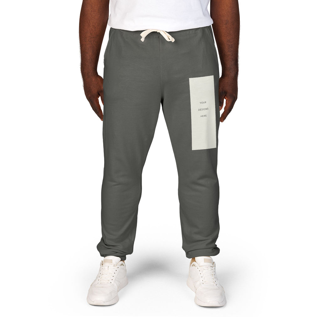 Embroidered Patch Fleece Sweatpants