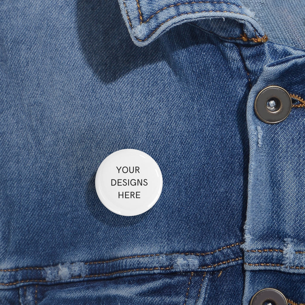 Custom Round Pin Button