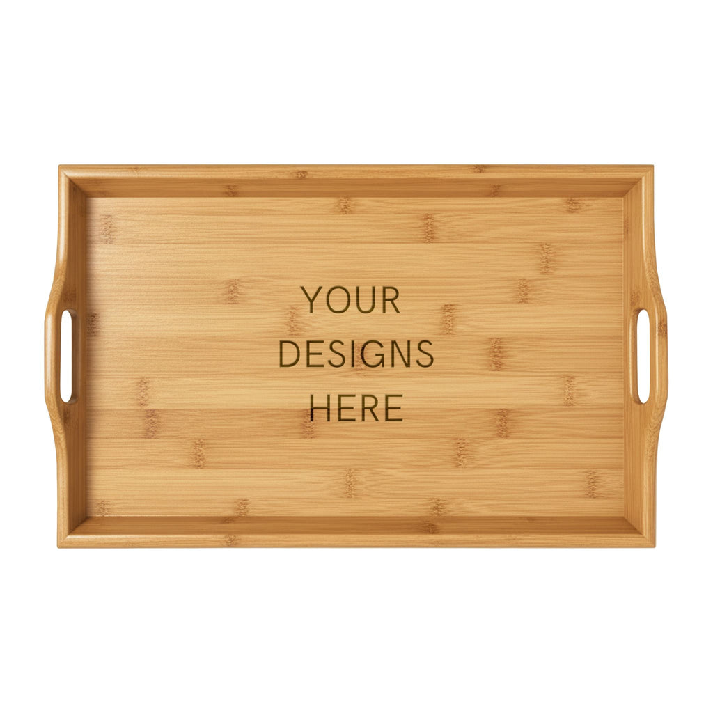 Engravable Bamboo Serving Tray