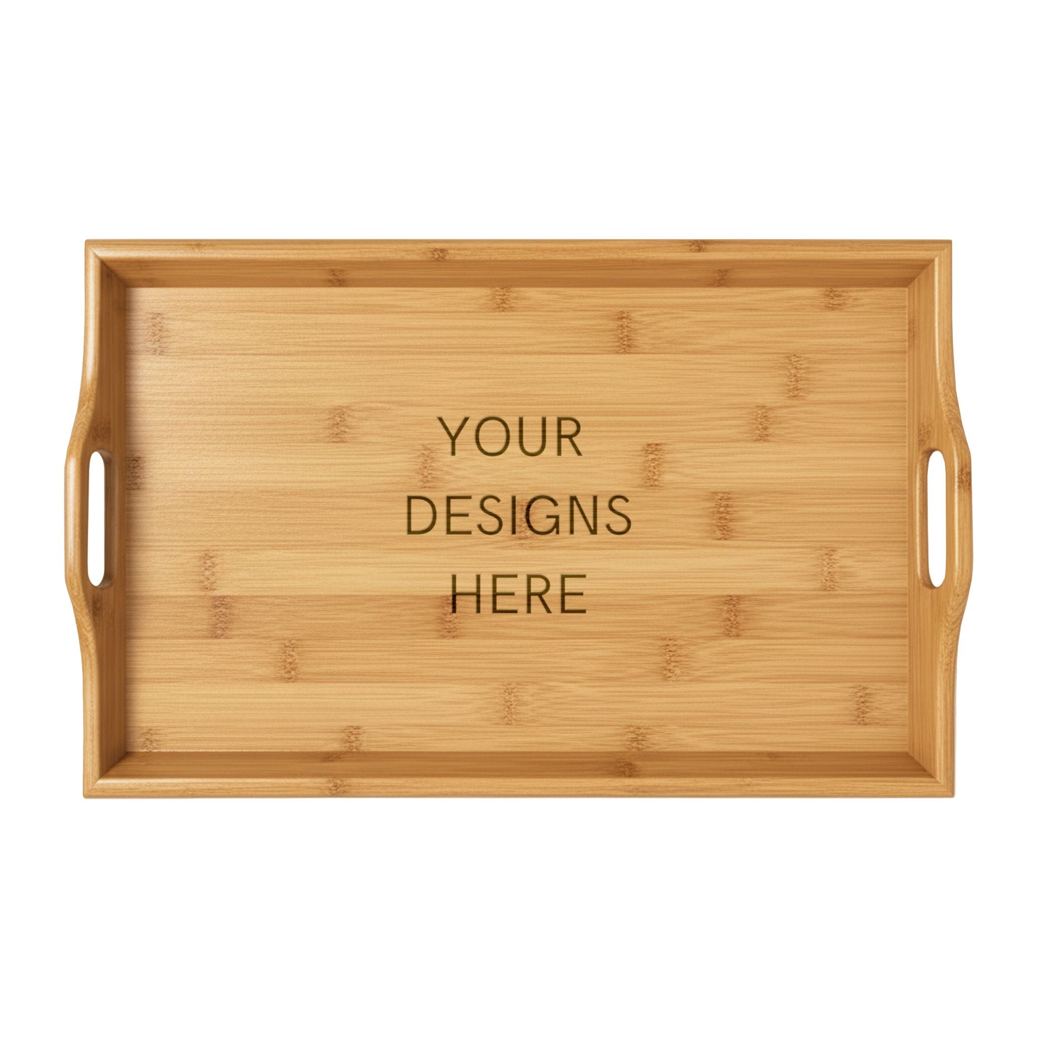 Engravable Bamboo Serving Tray