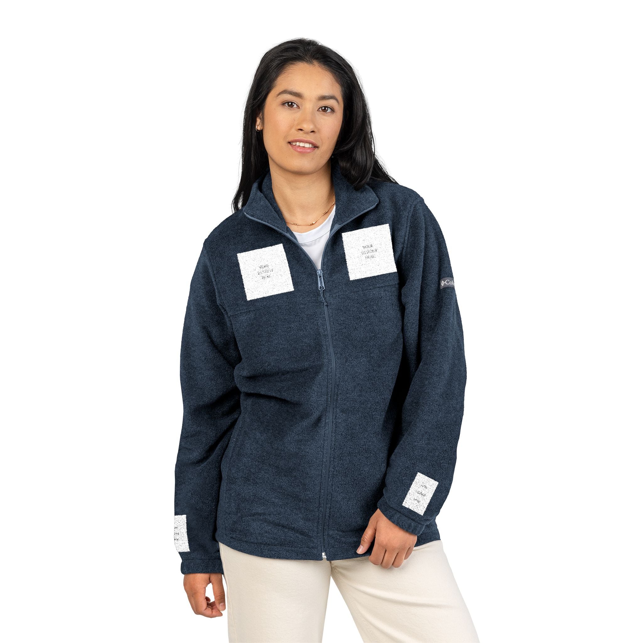 Embroidered Columbia Fleece Jacket