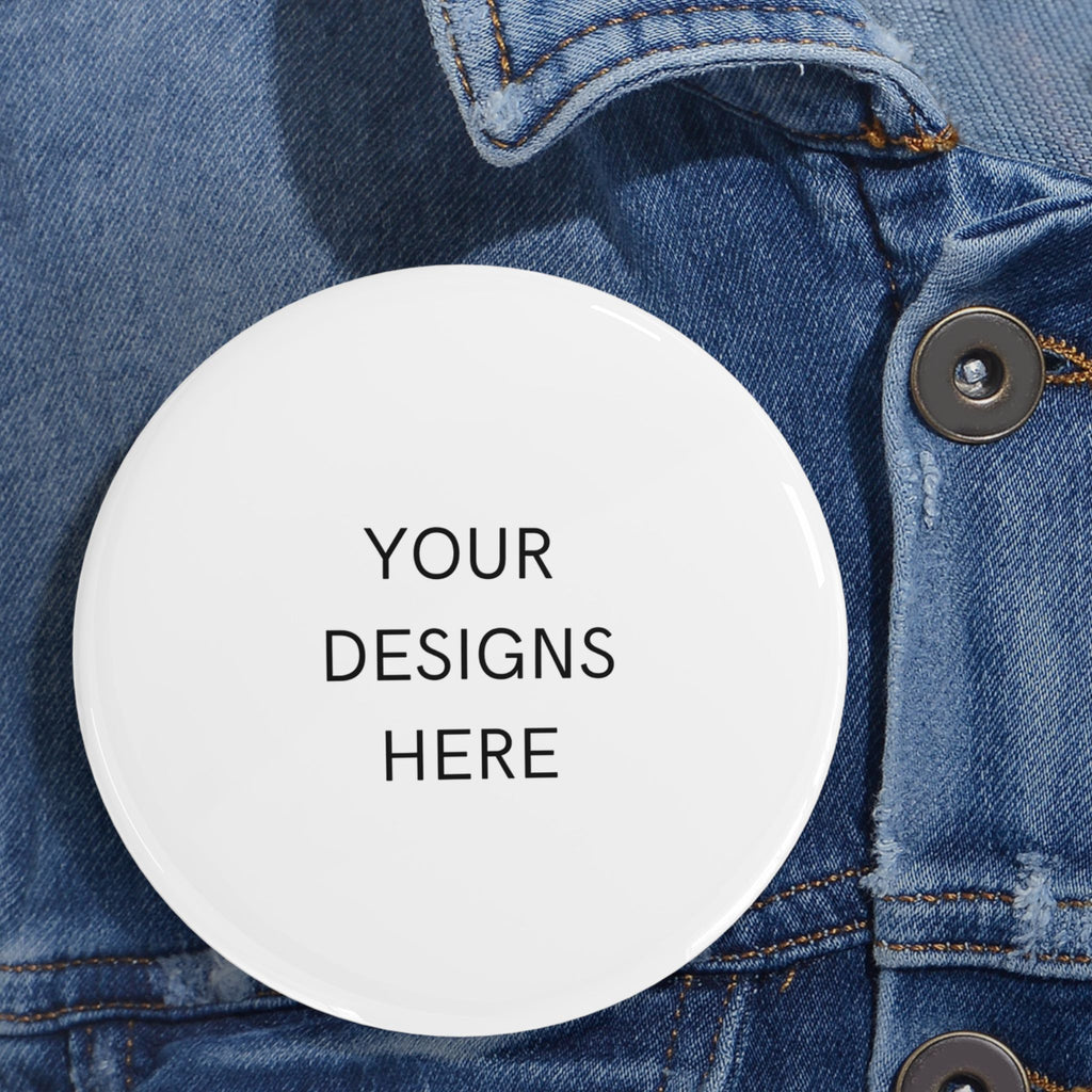 Custom Round Pin Button