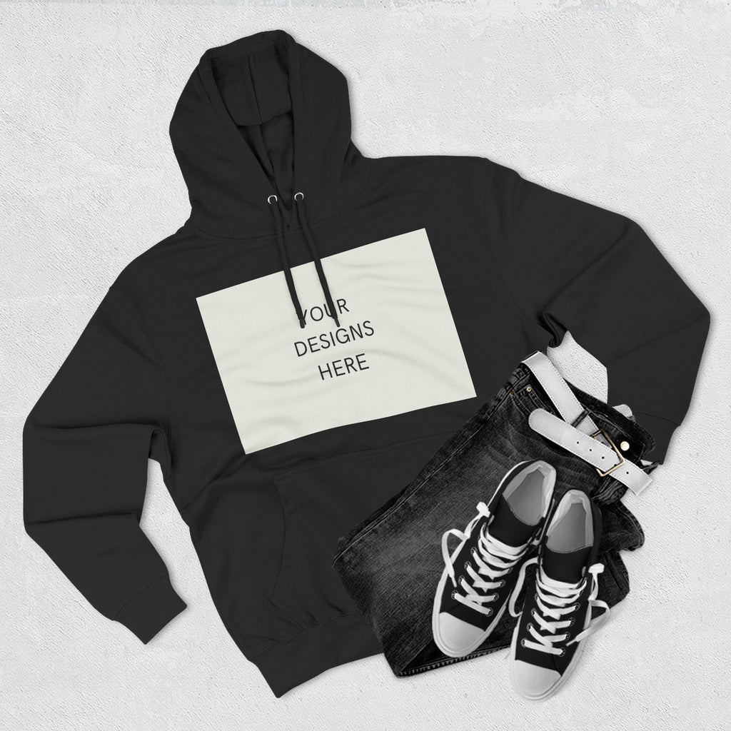 Three-Panel Fleece Hoodie