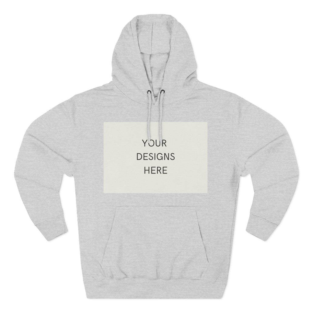 Three-Panel Fleece Hoodie