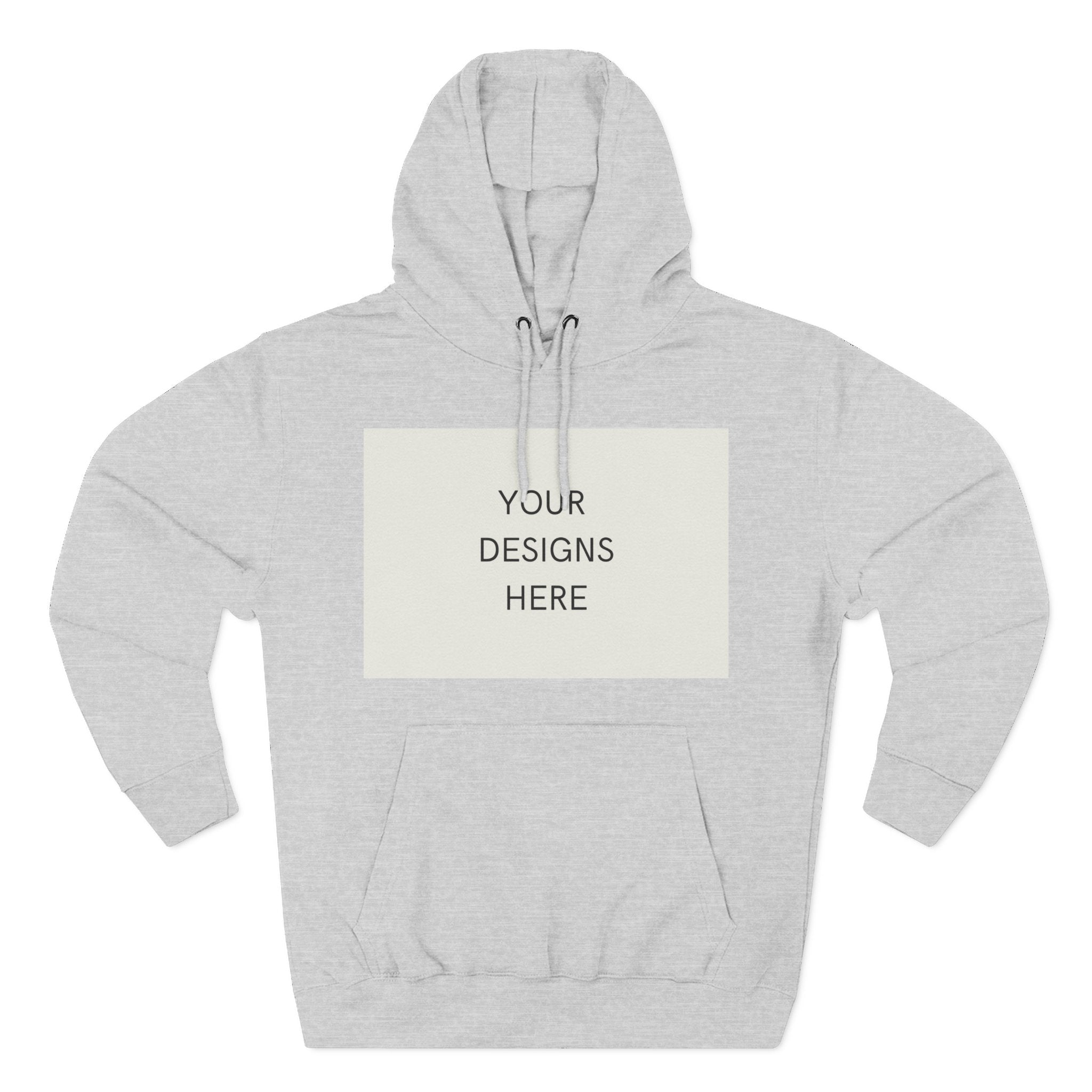 Three-Panel Fleece Hoodie