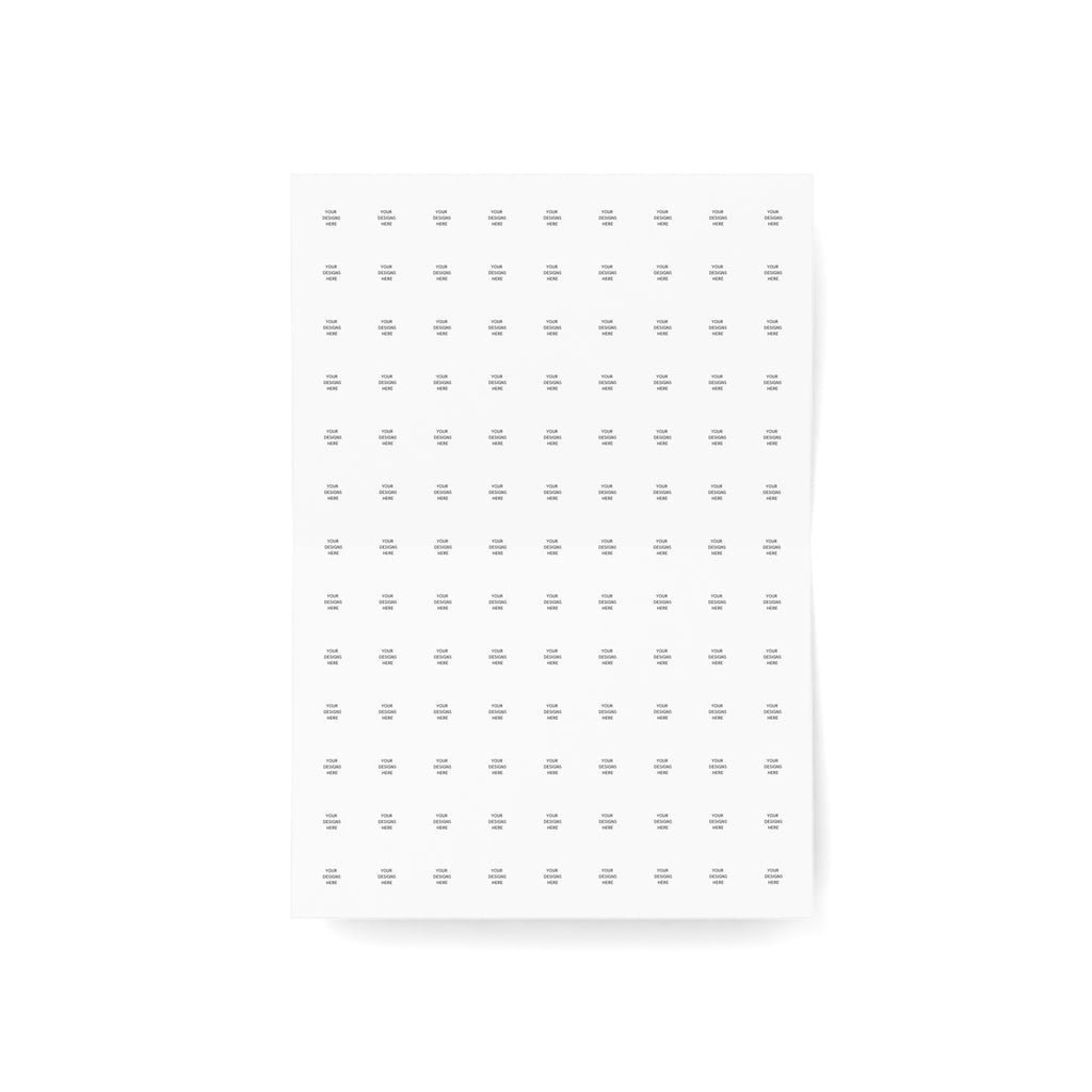 Custom Folded Greeting Cards — Blank Inside (Single or Bulk Packs 1 / 10 / 30 / 50)