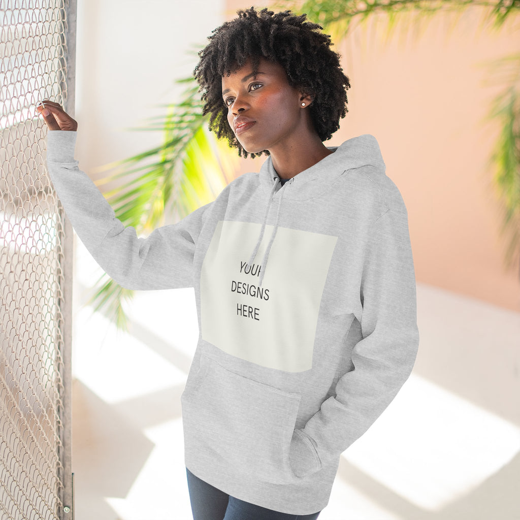 Three-Panel Fleece Hoodie