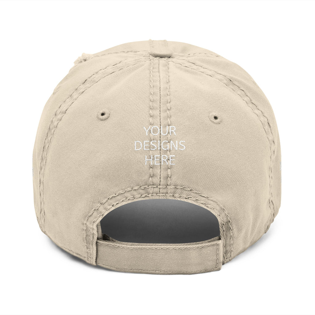 Distressed Embroidered Dad Hat