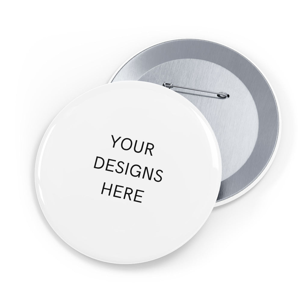 Custom Round Pin Button