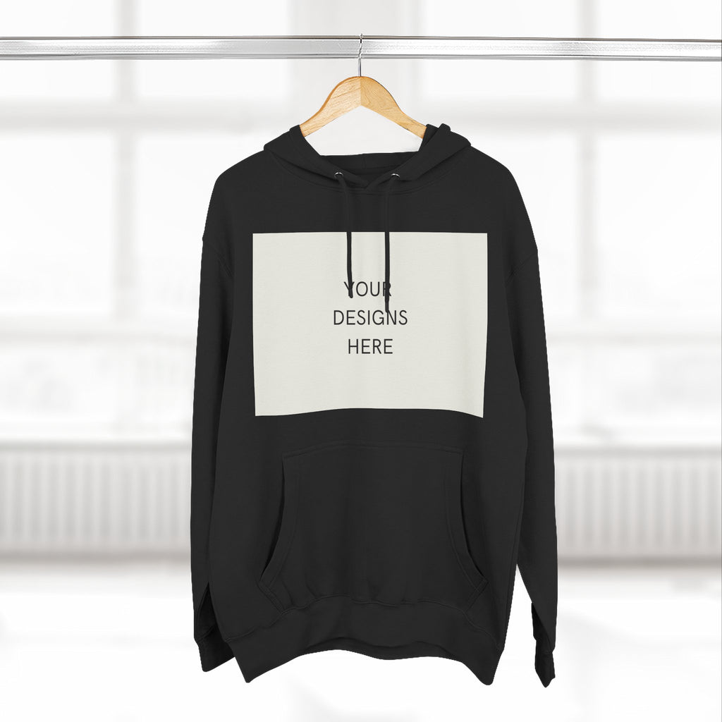 Three-Panel Fleece Hoodie