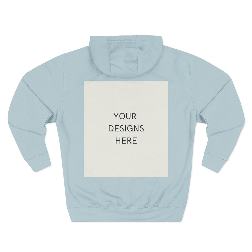 Three-Panel Fleece Hoodie