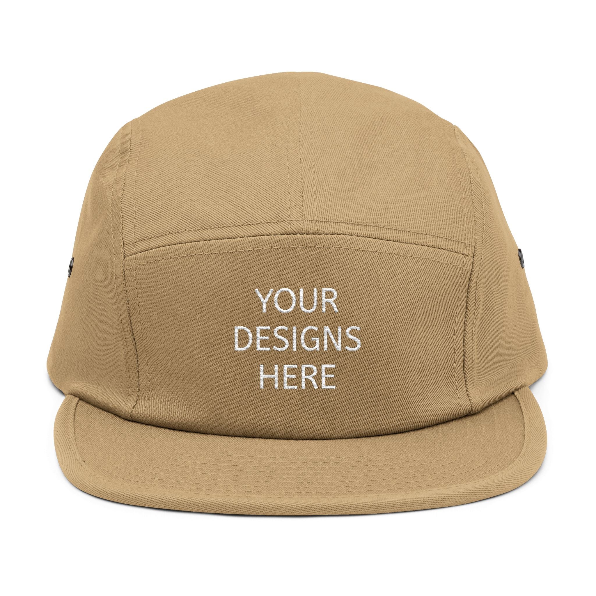 Embroidered 5-Panel Cap