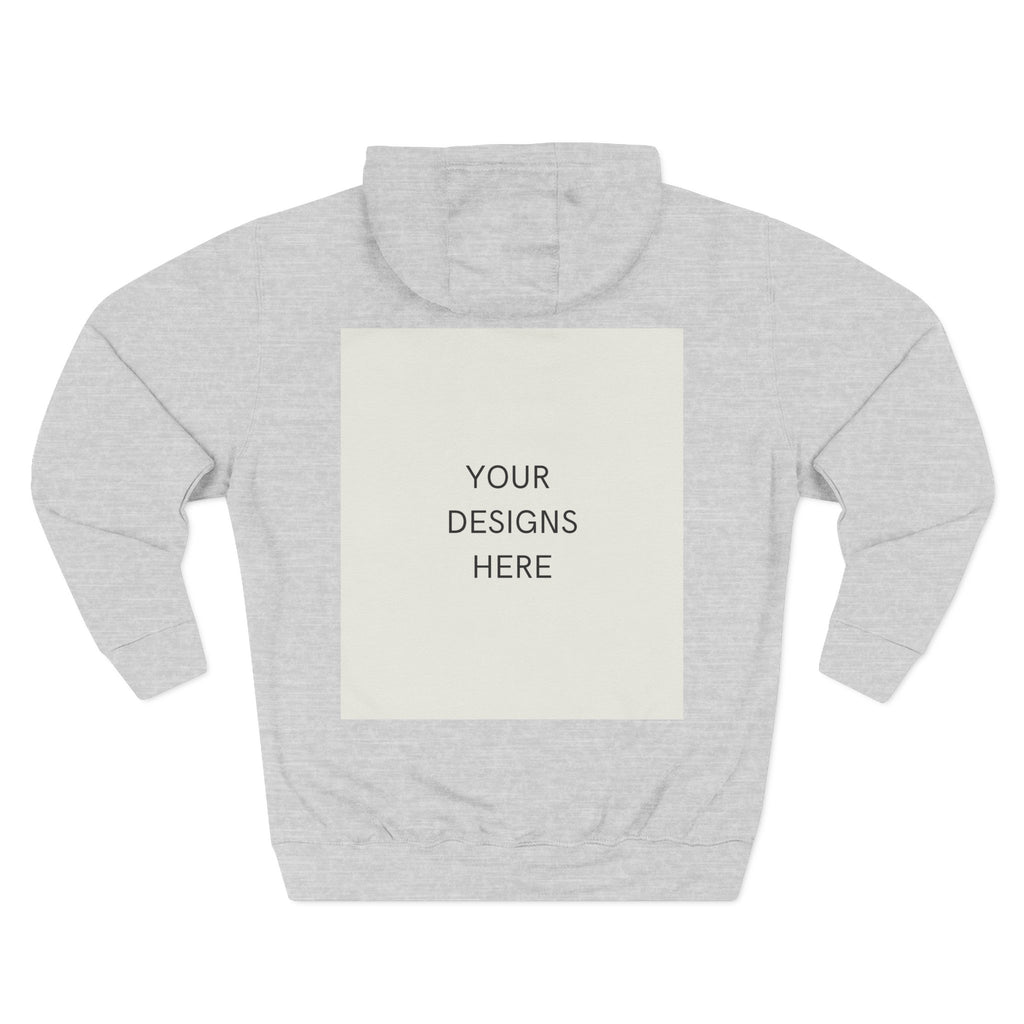 Three-Panel Fleece Hoodie