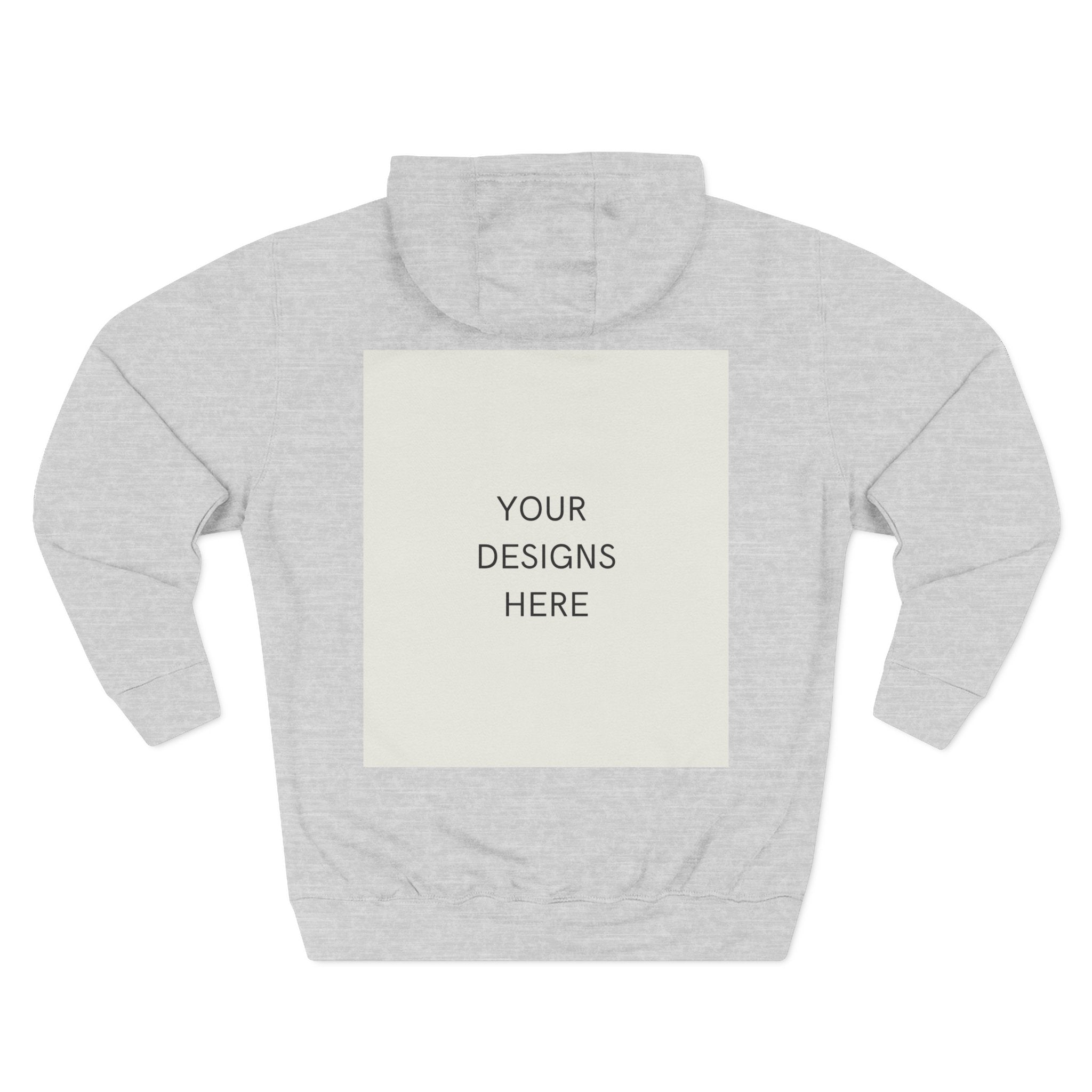 Three-Panel Fleece Hoodie