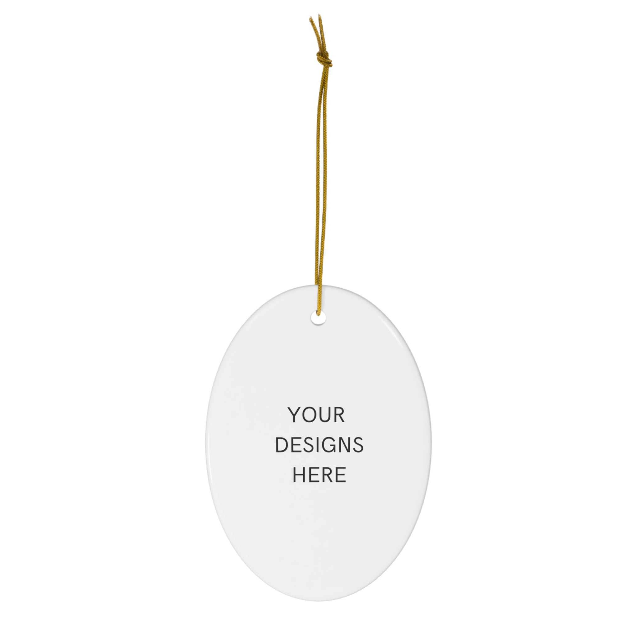 Custom Round Ceramic Ornament