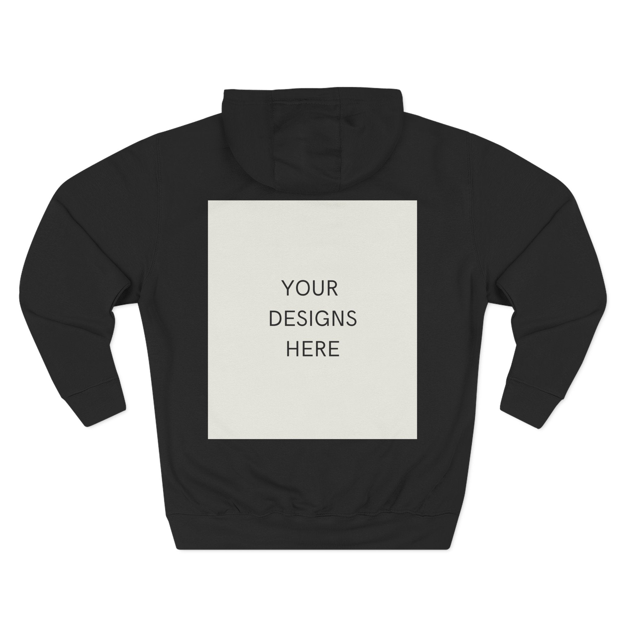 Three-Panel Fleece Hoodie