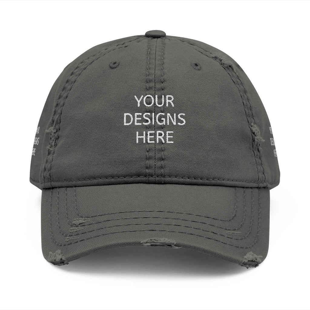 Distressed Embroidered Dad Hat