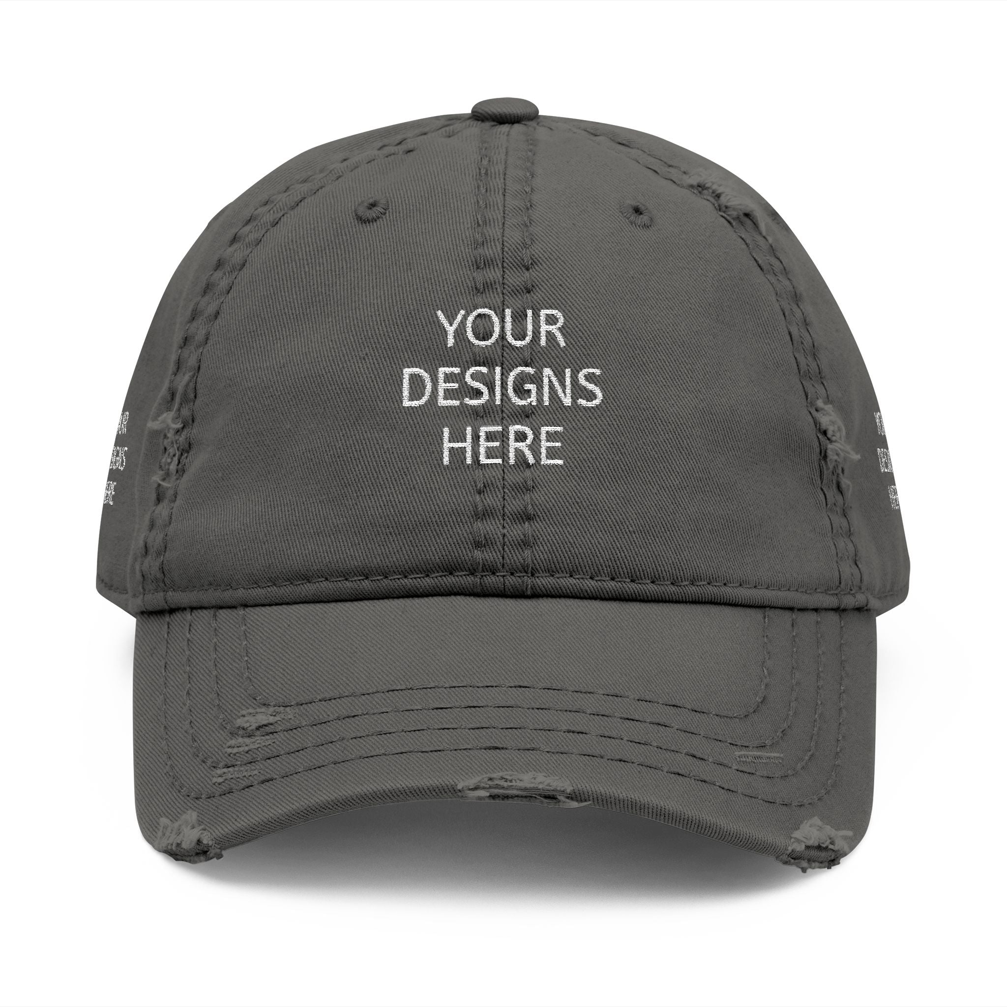 Distressed Embroidered Dad Hat