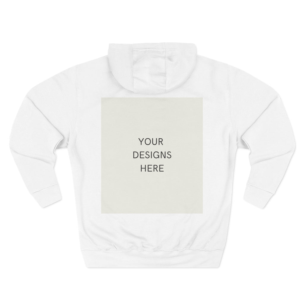 Three-Panel Fleece Hoodie