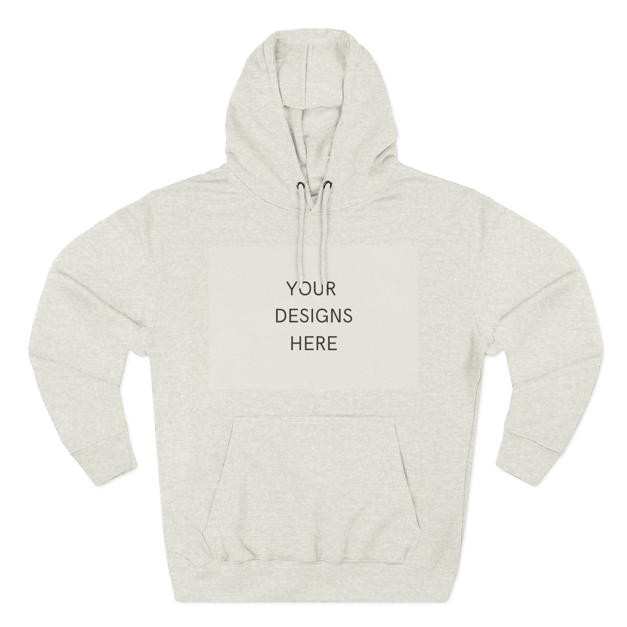 Three-Panel Fleece Hoodie