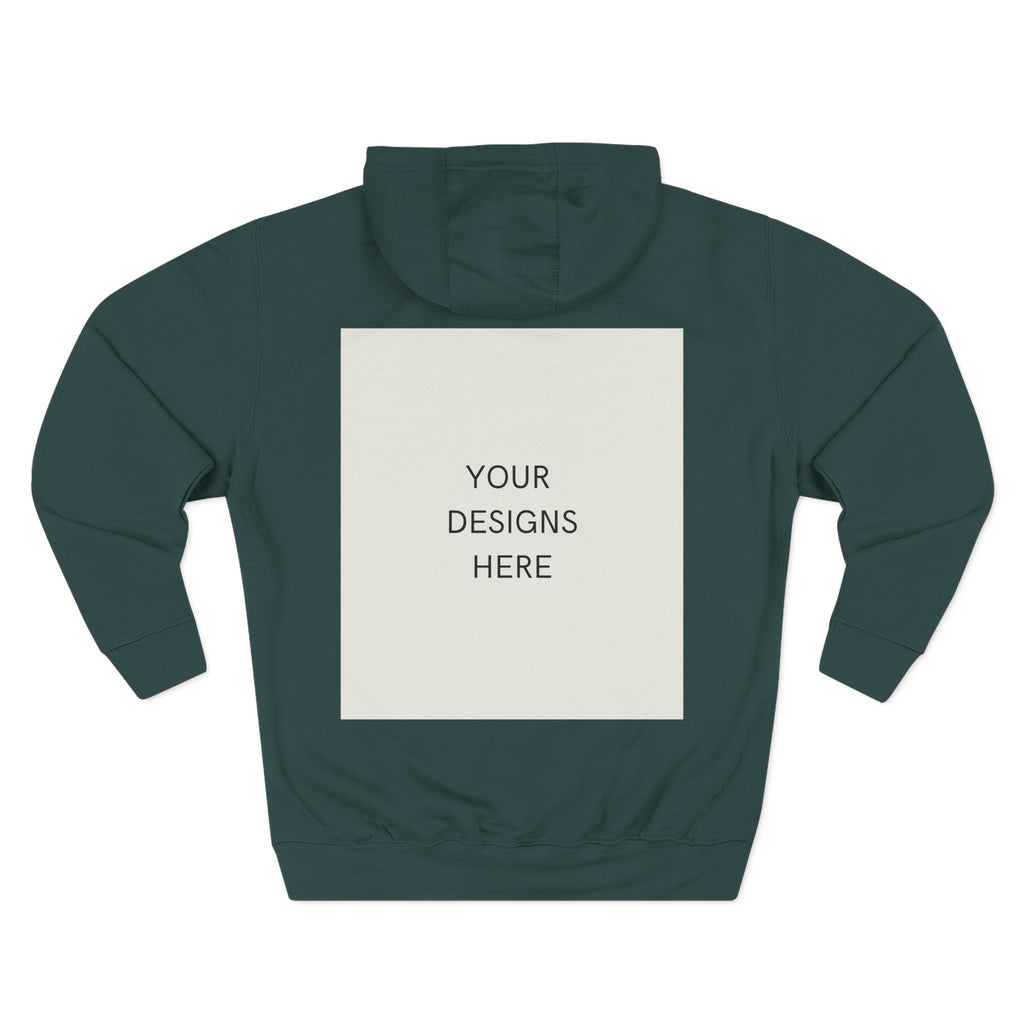 Three-Panel Fleece Hoodie