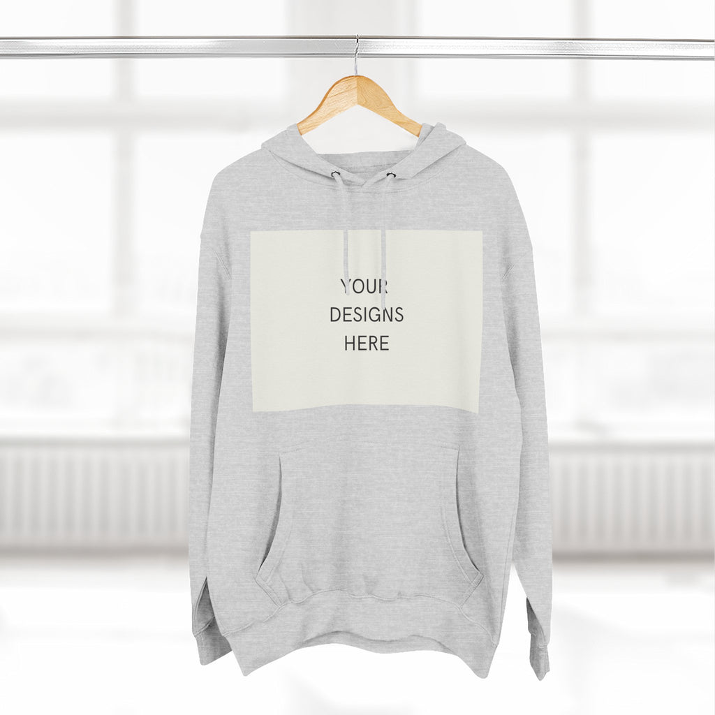 Three-Panel Fleece Hoodie