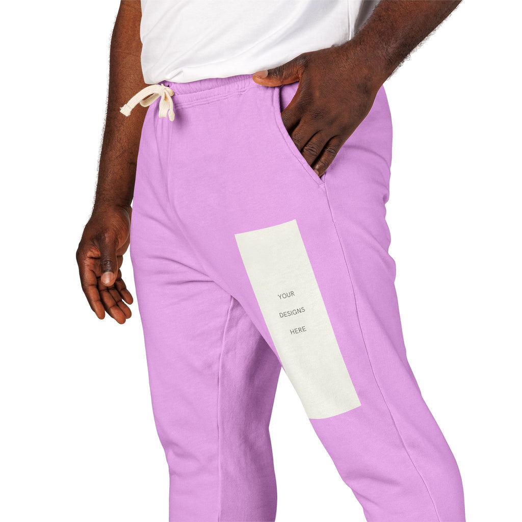 Embroidered Patch Fleece Sweatpants