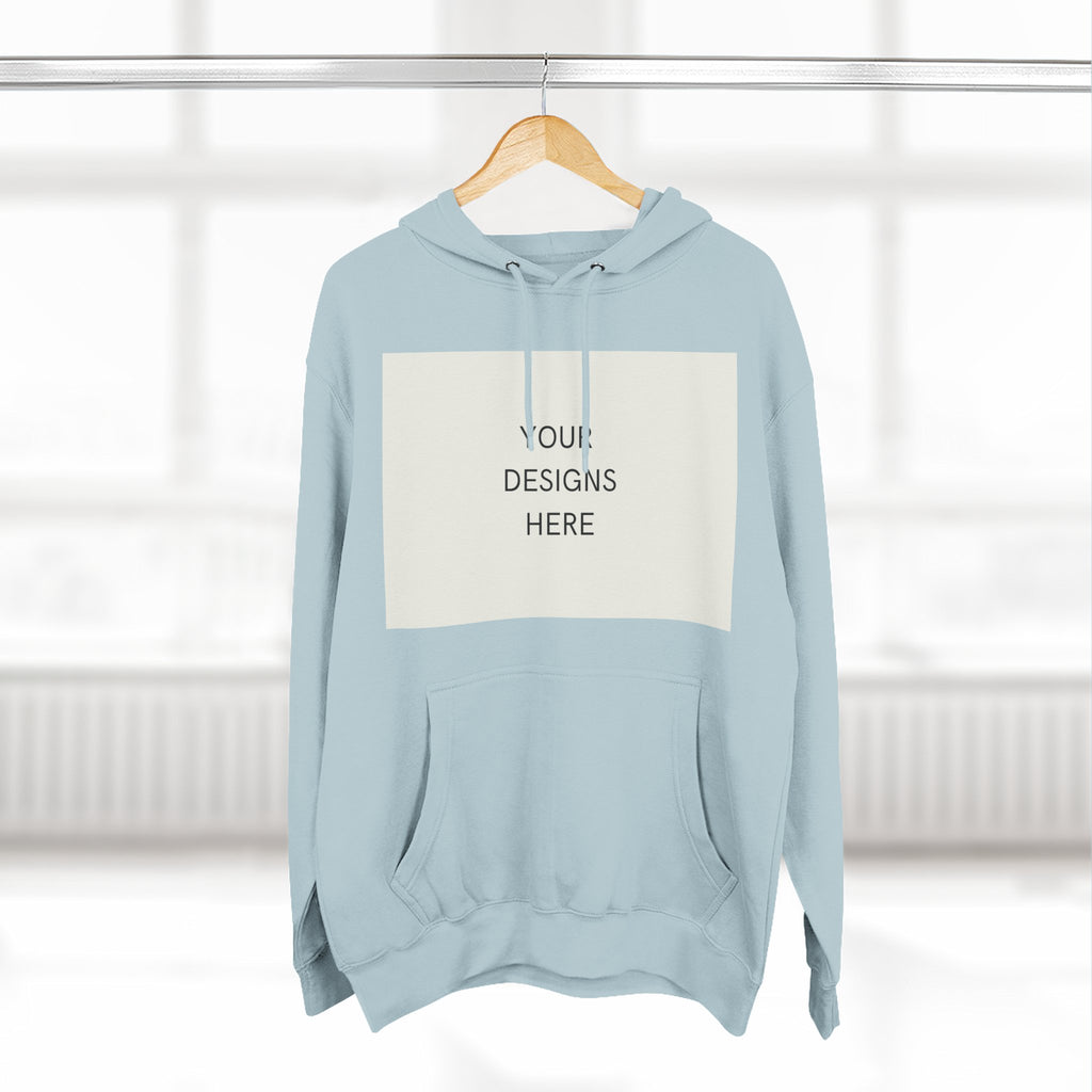 Three-Panel Fleece Hoodie