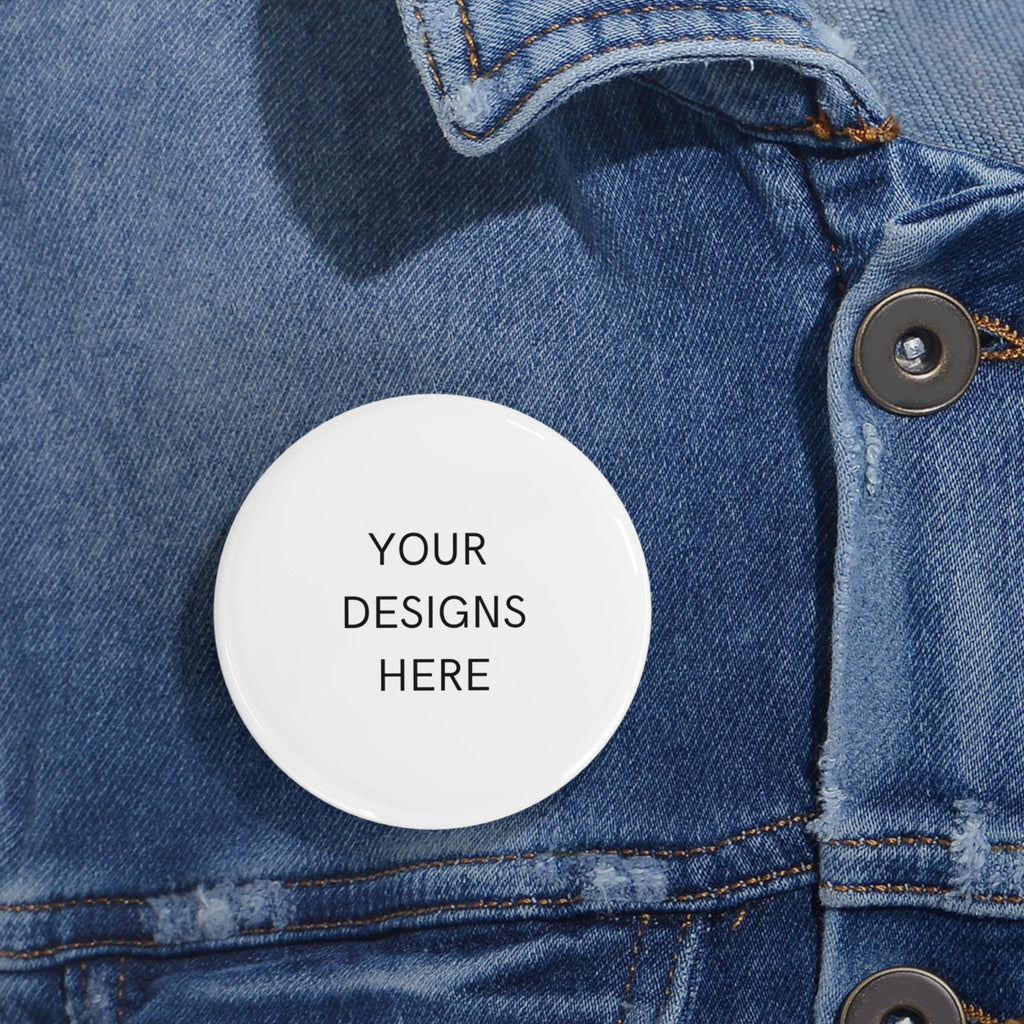 Custom Round Pin Button