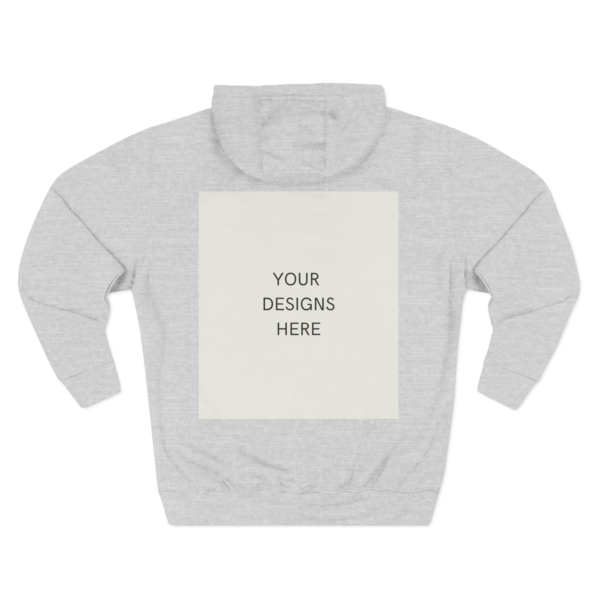 Three-Panel Fleece Hoodie