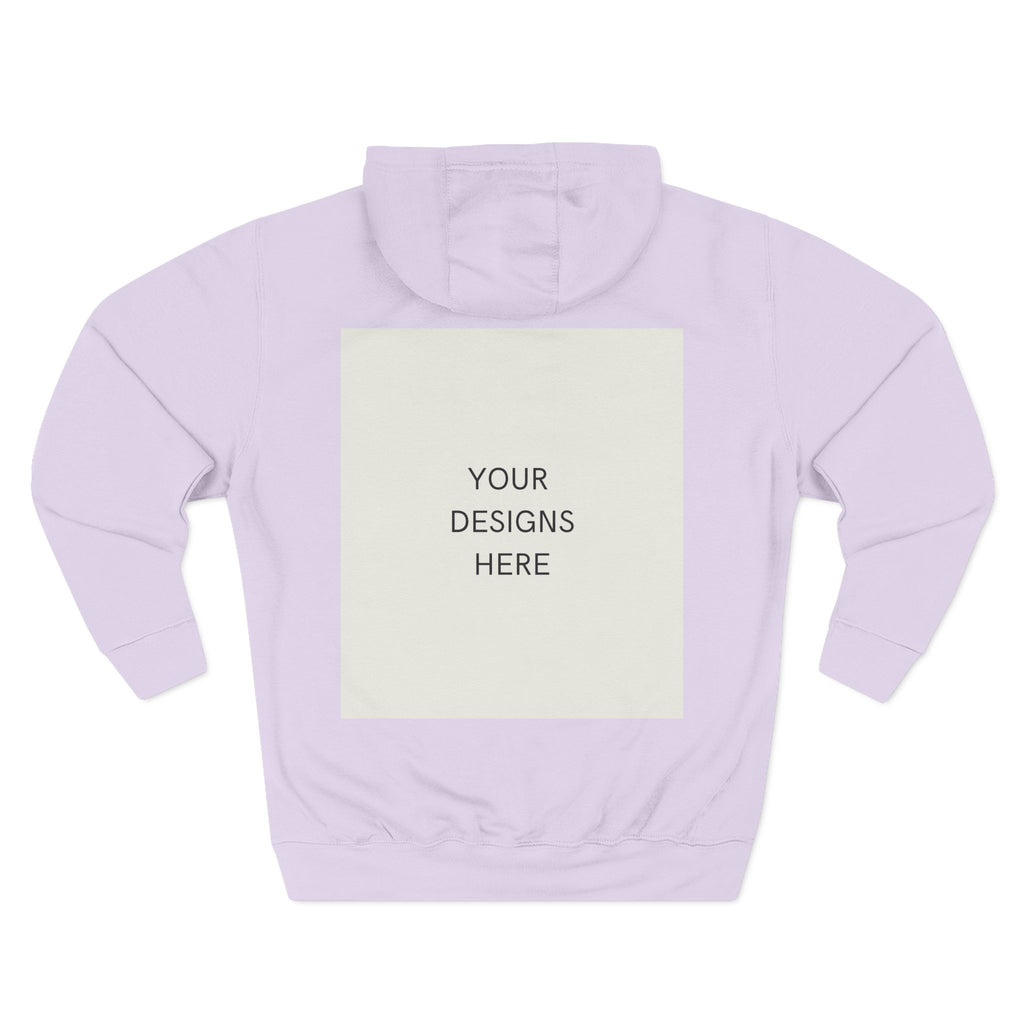 Three-Panel Fleece Hoodie