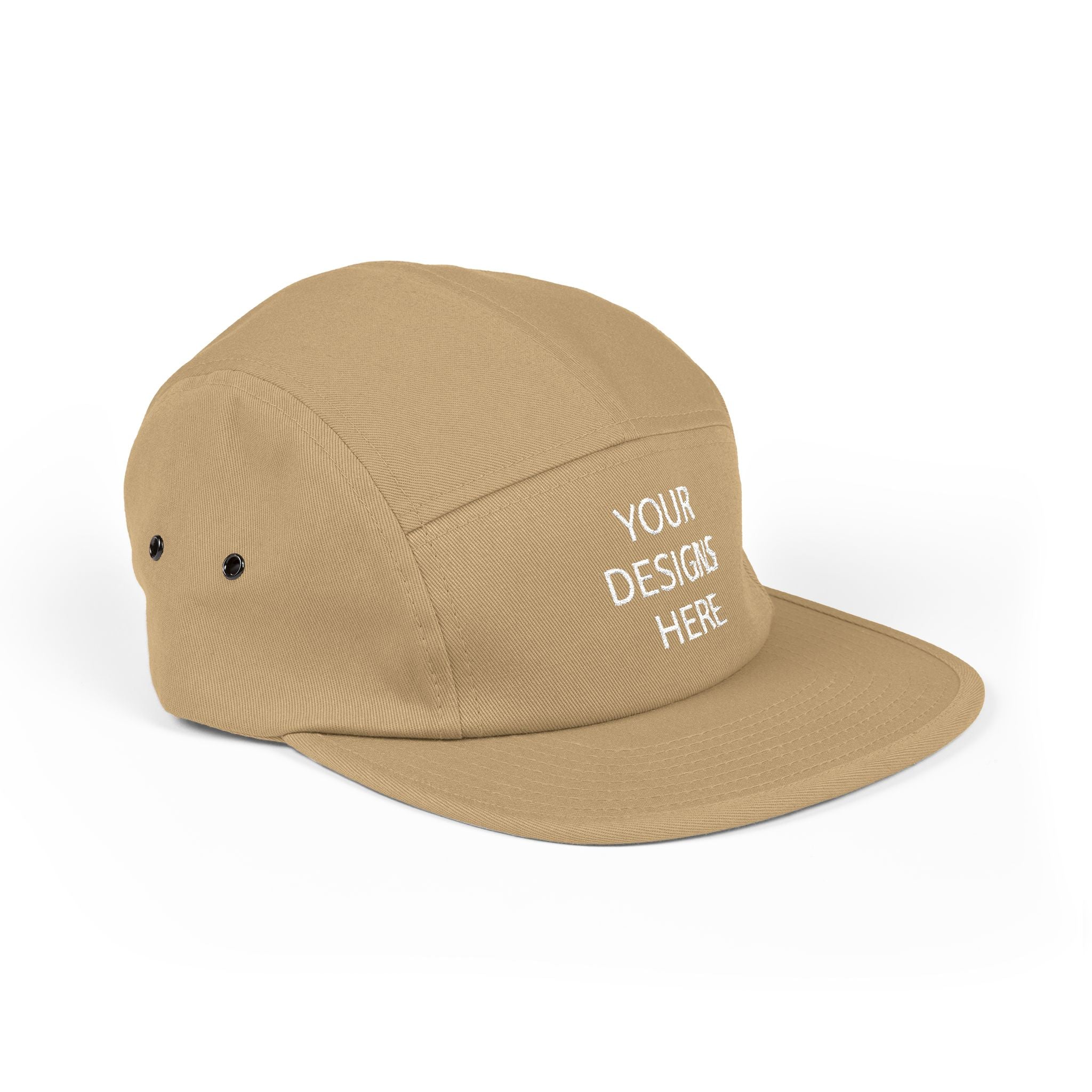 Embroidered 5-Panel Cap