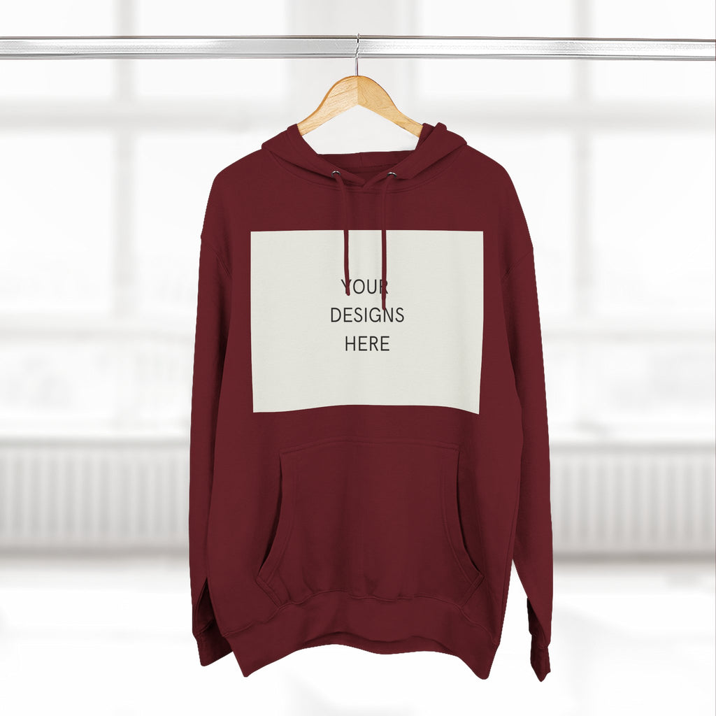 Three-Panel Fleece Hoodie